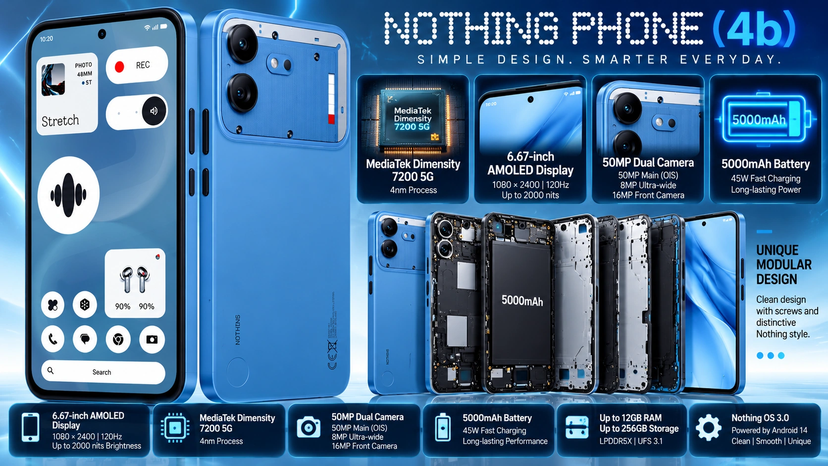 Nothing Phone (4b) mobile phone
