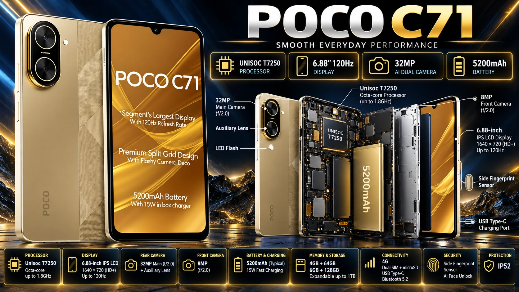 POCO C71 mobile phone