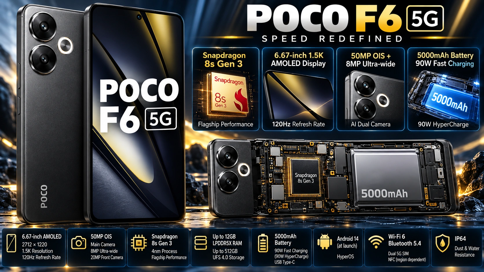POCO F6 5G mobile phone