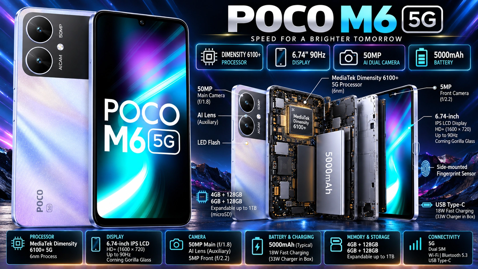 POCO M6 5G mobile phone
