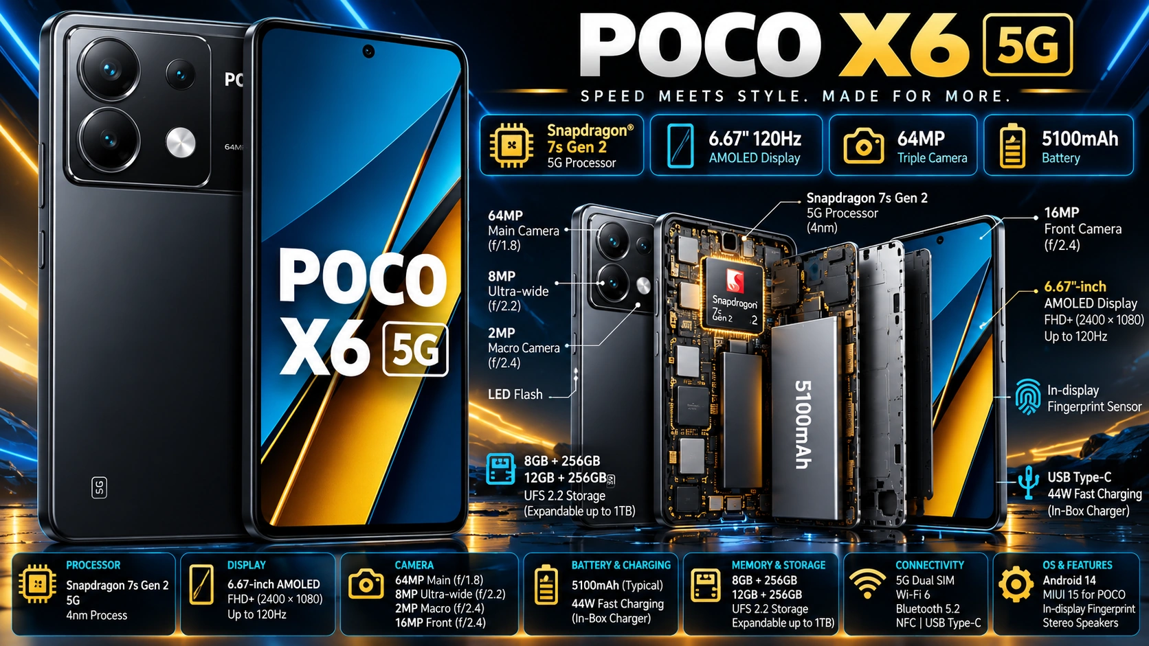 POCO X6 mobile phone