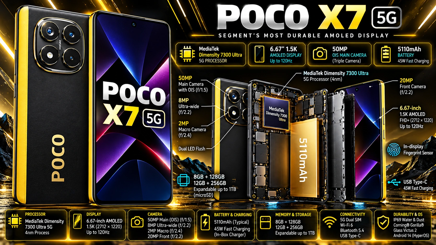 POCO X7 5G mobile phone