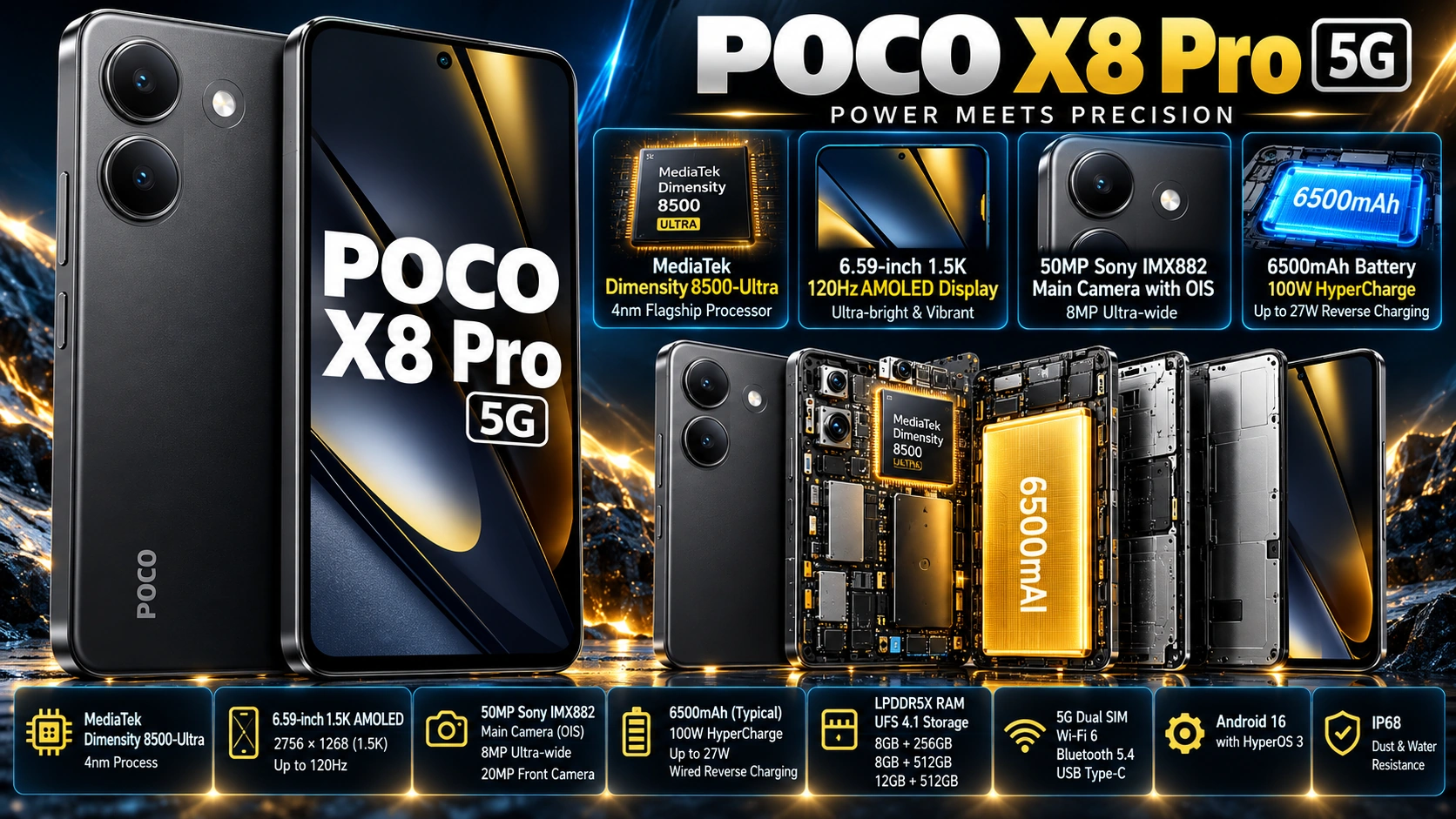 POCO X8 Pro 5G mobile phone